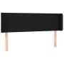 Cabecero de tela negro 147x16x78/88 cm de vidaXL, Cabeceros y pies de cama - Ref: Foro24-3118488, Precio: 57,87 €, Descuento: %