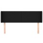 Cabecero de tela negro 147x16x78/88 cm de vidaXL, Cabeceros y pies de cama - Ref: Foro24-3118488, Precio: 57,87 €, Descuento: %