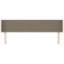 Cabecero de tela gris taupe 163x16x78/88 cm de vidaXL, Cabeceros y pies de cama - Ref: Foro24-3118498, Precio: 80,61 €, Descu...