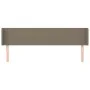 Cabecero de tela gris taupe 163x16x78/88 cm de vidaXL, Cabeceros y pies de cama - Ref: Foro24-3118498, Precio: 77,90 €, Descu...