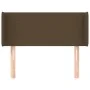 Cabecero de tela marrón oscuro 83x16x78/88 cm de vidaXL, Cabeceros y pies de cama - Ref: Foro24-3118465, Precio: 41,90 €, Des...