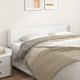 White synthetic leather headboard 183x16x78/88 cm by vidaXL, Headboards and footboards - Ref: Foro24-3118591, Price: 82,73 €,...