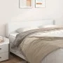 Cabecero de cuero sintético blanco 183x16x78/88 cm de vidaXL, Cabeceros y pies de cama - Ref: Foro24-3118591, Precio: 82,73 €...