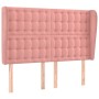 Cabecero con orejas de terciopelo rosa 147x23x118/128 cm de vidaXL, Cabeceros y pies de cama - Ref: Foro24-3118443, Precio: 1...