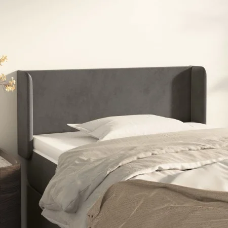 Cabecero de terciopelo gris oscuro 93x16x78/88 cm de vidaXL, Cabeceros y pies de cama - Ref: Foro24-3118525, Precio: 48,74 €,...