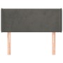Cabecero de terciopelo gris oscuro 93x16x78/88 cm de vidaXL, Cabeceros y pies de cama - Ref: Foro24-3118525, Precio: 53,75 €,...