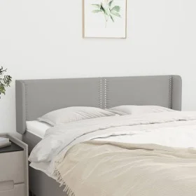 Cabecero de tela gris claro 147x16x78/88 cm de vidaXL, Cabeceros y pies de cama - Ref: Foro24-3118626, Precio: 57,55 €, Descu...