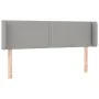 Cabecero de tela gris claro 147x16x78/88 cm de vidaXL, Cabeceros y pies de cama - Ref: Foro24-3118626, Precio: 57,55 €, Descu...