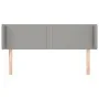 Kopfteil aus hellgrauem Stoff, 147 x 16 x 78/88 cm von vidaXL, Kopf- und Fußteile - Ref: Foro24-3118626, Preis: 57,55 €, Raba...
