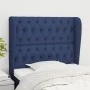 Headboard with blue fabric ears 103x23x118/128 cm by vidaXL, Headboards and footboards - Ref: Foro24-3118288, Price: 91,04 €,...