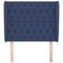 Cabecero con orejas de tela azul 103x23x118/128 cm de vidaXL, Cabeceros y pies de cama - Ref: Foro24-3118288, Precio: 92,87 €...