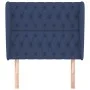 Headboard with blue fabric ears 103x23x118/128 cm by vidaXL, Headboards and footboards - Ref: Foro24-3118288, Price: 91,04 €,...