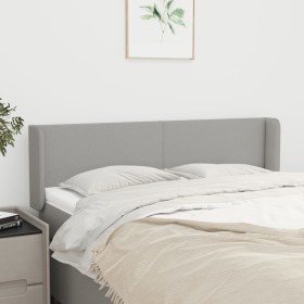 Cabecero de tela gris claro 147x16x78/88 cm de vidaXL, Cabeceros y pies de cama - Ref: Foro24-3118486, Precio: 67,71 €, Descu...