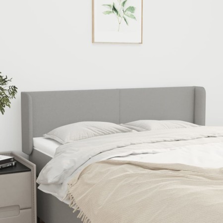 Cabecero de tela gris claro 147x16x78/88 cm de vidaXL, Cabeceros y pies de cama - Ref: Foro24-3118486, Precio: 67,71 €, Descu...