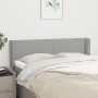 Cabecero de tela gris claro 147x16x78/88 cm de vidaXL, Cabeceros y pies de cama - Ref: Foro24-3118486, Precio: 67,71 €, Descu...