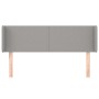 Cabecero de tela gris claro 147x16x78/88 cm de vidaXL, Cabeceros y pies de cama - Ref: Foro24-3118486, Precio: 67,71 €, Descu...