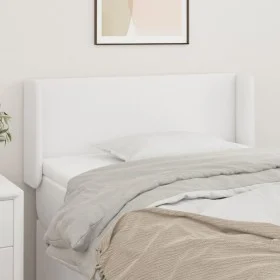 White synthetic leather headboard 103x16x78/88 cm by vidaXL, Headboards and footboards - Ref: Foro24-3118573, Price: 41,06 €,...