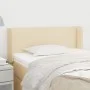 Cabecero de tela color crema 93x16x78/88 cm de vidaXL, Cabeceros y pies de cama - Ref: Foro24-3118475, Precio: 48,48 €, Descu...