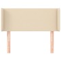 Cabecero de tela color crema 93x16x78/88 cm de vidaXL, Cabeceros y pies de cama - Ref: Foro24-3118475, Precio: 50,66 €, Descu...