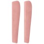 Cabecero con orejas de terciopelo rosa 183x23x118/128 cm de vidaXL, Cabeceros y pies de cama - Ref: Foro24-3118455, Precio: 1...