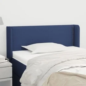 Cabecero de tela azul 83x16x78/88 cm de vidaXL, Cabeceros y pies de cama - Ref: Foro24-3118608, Precio: 38,79 €, Descuento: %