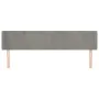 Cabecero de terciopelo gris claro 183x16x78/88 cm de vidaXL, Cabeceros y pies de cama - Ref: Foro24-3118548, Precio: 64,19 €,...