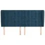 Kopfteil mit dunkelblauen Samtohren 203x23x118/128 cm von vidaXL, Kopf- und Fußteile - Ref: Foro24-3118460, Preis: 158,04 €, ...