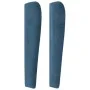 Headboard with dark blue velvet ears 203x23x118/128 cm by vidaXL, Headboards and footboards - Ref: Foro24-3118460, Price: 158...