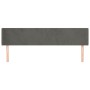 Cabecero de terciopelo gris oscuro 163x16x78/88 cm de vidaXL, Cabeceros y pies de cama - Ref: Foro24-3118543, Precio: 71,28 €...