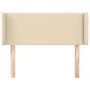 Cabecero de tela color crema 103x16x78/88 cm de vidaXL, Cabeceros y pies de cama - Ref: Foro24-3118623, Precio: 40,45 €, Desc...