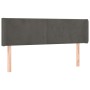 Cabecero de terciopelo gris oscuro 147x16x78/88 cm de vidaXL, Cabeceros y pies de cama - Ref: Foro24-3118537, Precio: 72,60 €...