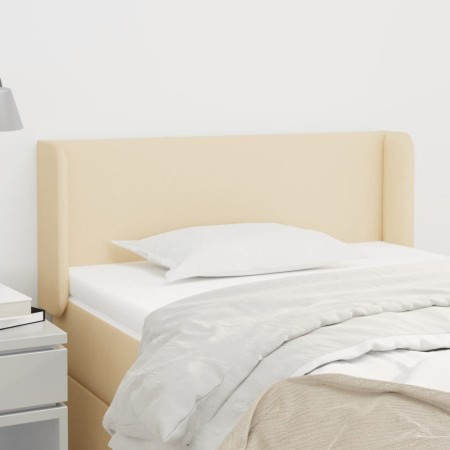 Cabecero de tela color crema 103x16x78/88 cm de vidaXL, Cabeceros y pies de cama - Ref: Foro24-3118483, Precio: 42,01 €, Desc...