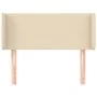 Cream fabric headboard 103x16x78/88 cm by vidaXL, Headboards and footboards - Ref: Foro24-3118483, Price: 43,43 €, Discount: %