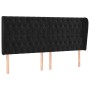 Cabecero con orejas de terciopelo negro 203x23x118/128 cm de vidaXL, Cabeceros y pies de cama - Ref: Foro24-3118360, Precio: ...