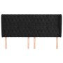 Cabecero con orejas de terciopelo negro 203x23x118/128 cm de vidaXL, Cabeceros y pies de cama - Ref: Foro24-3118360, Precio: ...