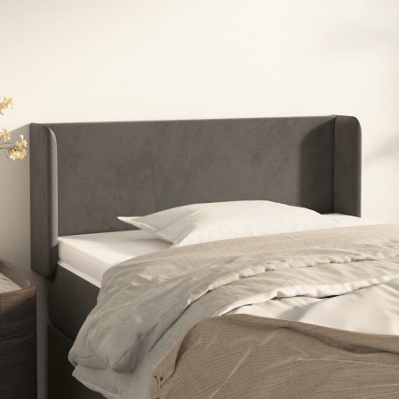 Cabecero de terciopelo gris oscuro 83x16x78/88 cm de vidaXL, Cabeceros y pies de cama - Ref: Foro24-3118519, Precio: 44,09 €,...