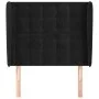 Headboard with black velvet ears 103x23x118/128 cm by vidaXL, Headboards and footboards - Ref: Foro24-3118434, Price: 83,31 €...