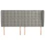 Kopfteil mit hellgrauen Samtohren 163x23x118/128 cm von vidaXL, Kopf- und Fußteile - Ref: Foro24-3118444, Preis: 147,02 €, Ra...