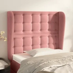 Headboard with pink velvet ears 83x23x118/128 cm by vidaXL, Headboards and footboards - Ref: Foro24-3118425, Price: 92,65 €, ...