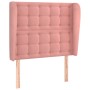 Cabecero con orejas de terciopelo rosa 83x23x118/128 cm de vidaXL, Cabeceros y pies de cama - Ref: Foro24-3118425, Precio: 83...