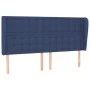 Headboard with blue fabric ears 183x23x118/128 cm by vidaXL, Headboards and footboards - Ref: Foro24-3118410, Price: 133,35 €...