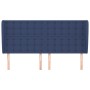 Cabecero con orejas de tela azul 183x23x118/128 cm de vidaXL, Cabeceros y pies de cama - Ref: Foro24-3118410, Precio: 137,78 ...