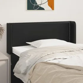 Black synthetic leather headboard 103x16x78/88 cm by vidaXL, Headboards and footboards - Ref: Foro24-3118712, Price: 43,54 €,...