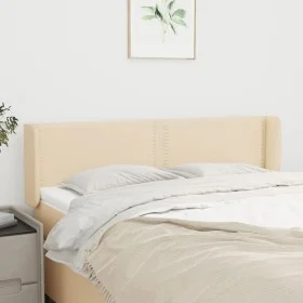 Cabecero de tela color crema 147x16x78/88 cm de vidaXL, Cabeceros y pies de cama - Ref: Foro24-3118631, Precio: 52,53 €, Desc...