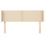 Cabecero de tela color crema 147x16x78/88 cm de vidaXL, Cabeceros y pies de cama - Ref: Foro24-3118631, Precio: 54,62 €, Desc...