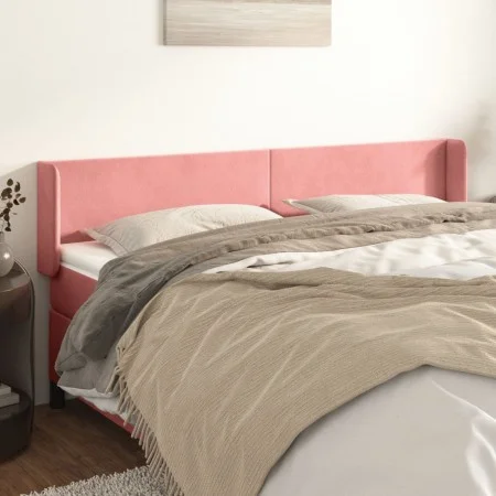 Pink velvet headboard 163x16x78/88 cm by vidaXL, Headboards and footboards - Ref: Foro24-3118547, Price: 66,79 €, Discount: %