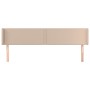 Cabecero de cuero sintético color capuchino 203x16x78/88 cm de vidaXL, Cabeceros y pies de cama - Ref: Foro24-3118741, Precio...