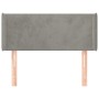 Cabecero de terciopelo gris claro 93x16x78/88 cm de vidaXL, Cabeceros y pies de cama - Ref: Foro24-3118524, Precio: 47,23 €, ...