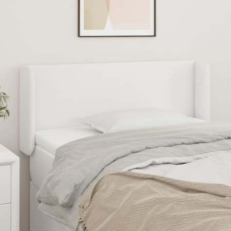 Cabecero de cuero sintético blanco 93x16x78/88 cm de vidaXL, Cabeceros y pies de cama - Ref: Foro24-3118567, Precio: 61,00 €,...