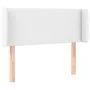 White synthetic leather headboard 93x16x78/88 cm by vidaXL, Headboards and footboards - Ref: Foro24-3118567, Price: 59,97 €, ...